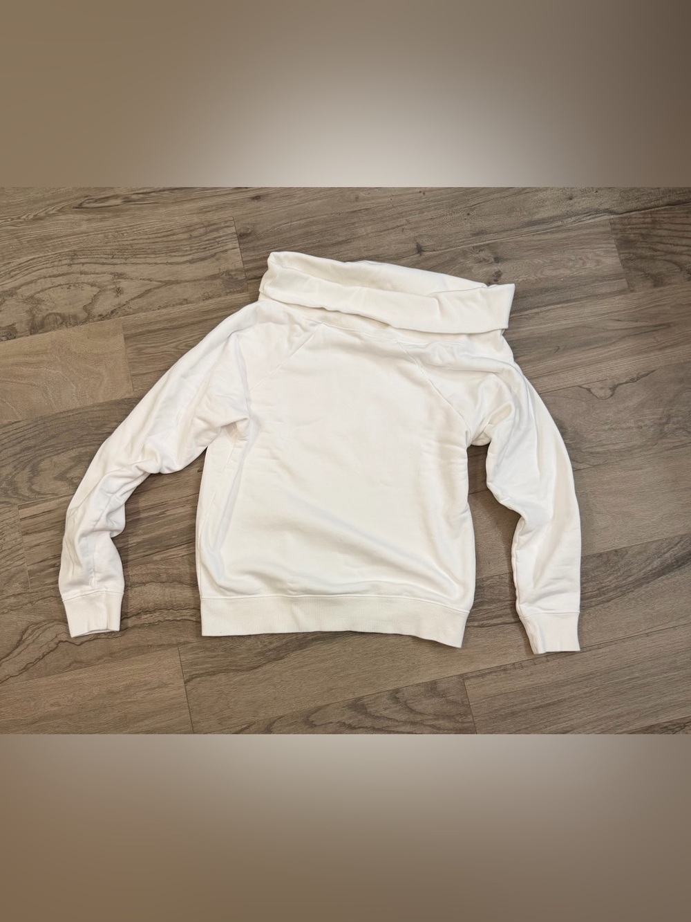 Marissa Webb wide neck slouchy off-shoulder top White Sweatshirt Size M